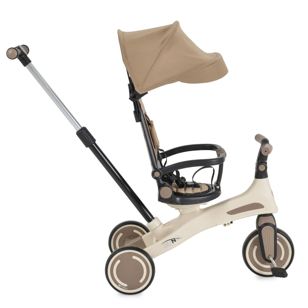 Byox Juno Brown 1-5 jaar Driewieler met Duwstang