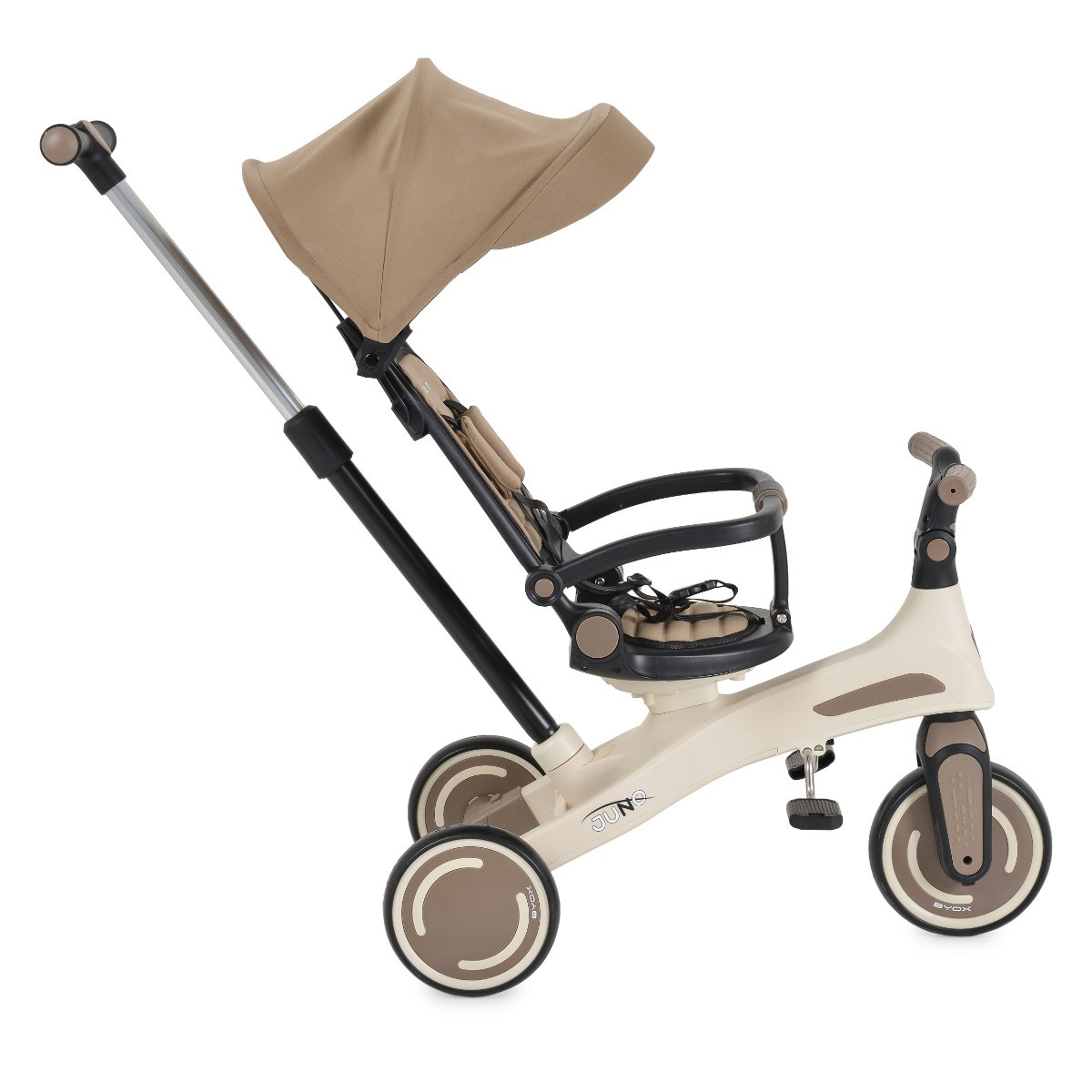 Byox Juno Brown 1-5 jaar Driewieler met Duwstang