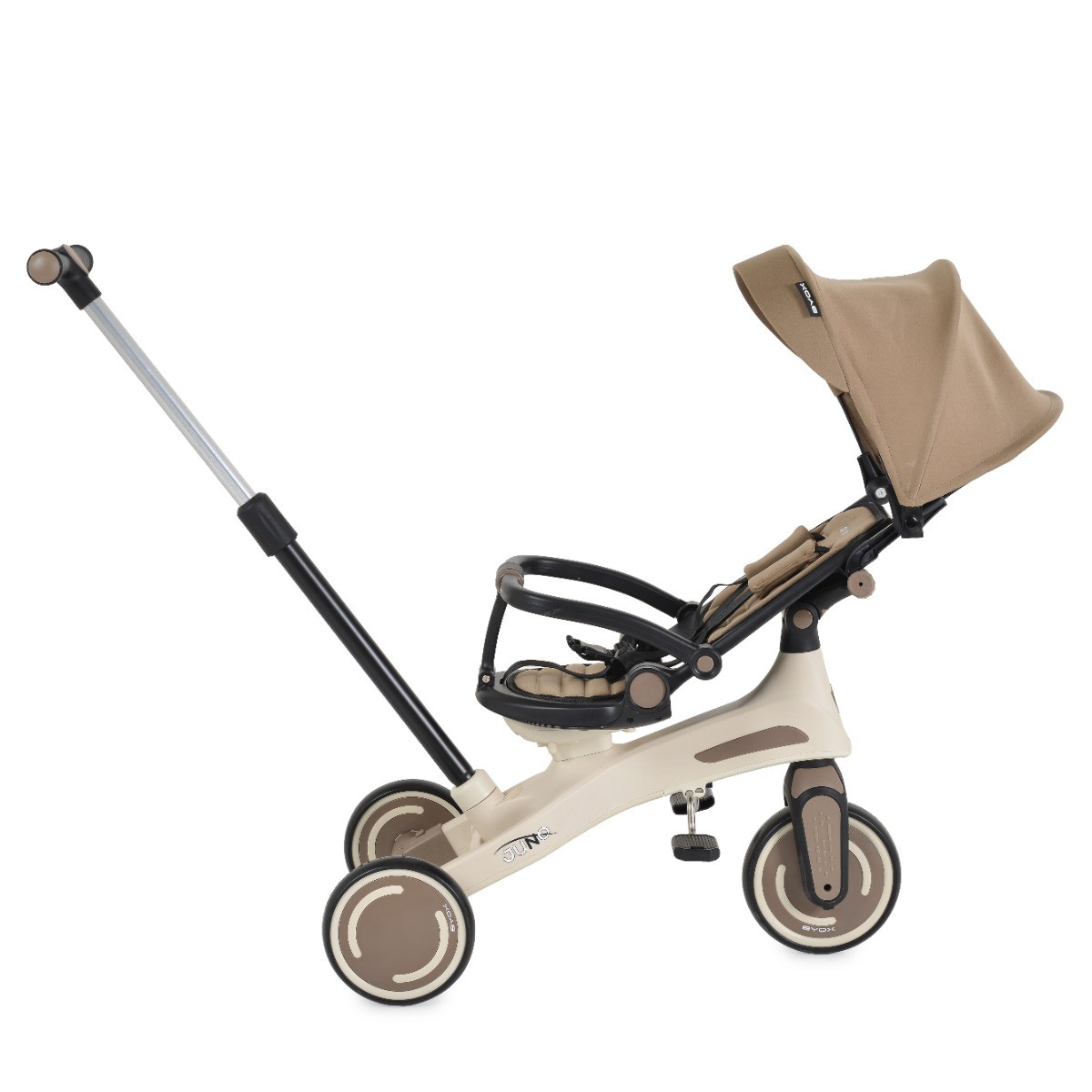 Byox Juno Brown 1-5 jaar Driewieler met Duwstang