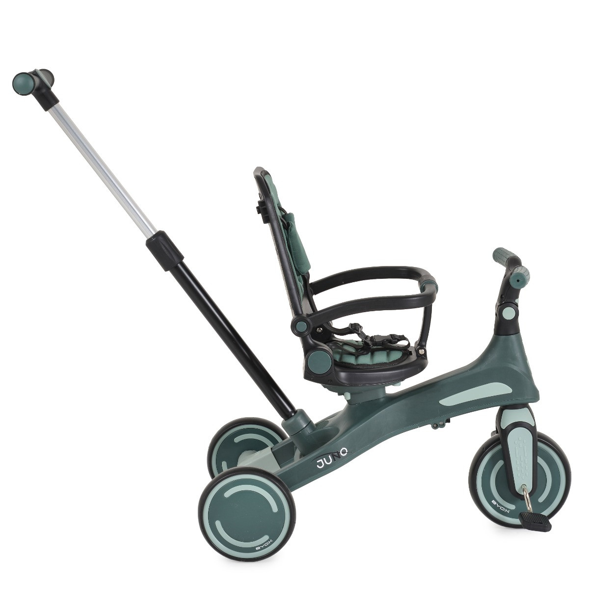 Byox Juno Green 1-5 jaar Driewieler met Duwstang