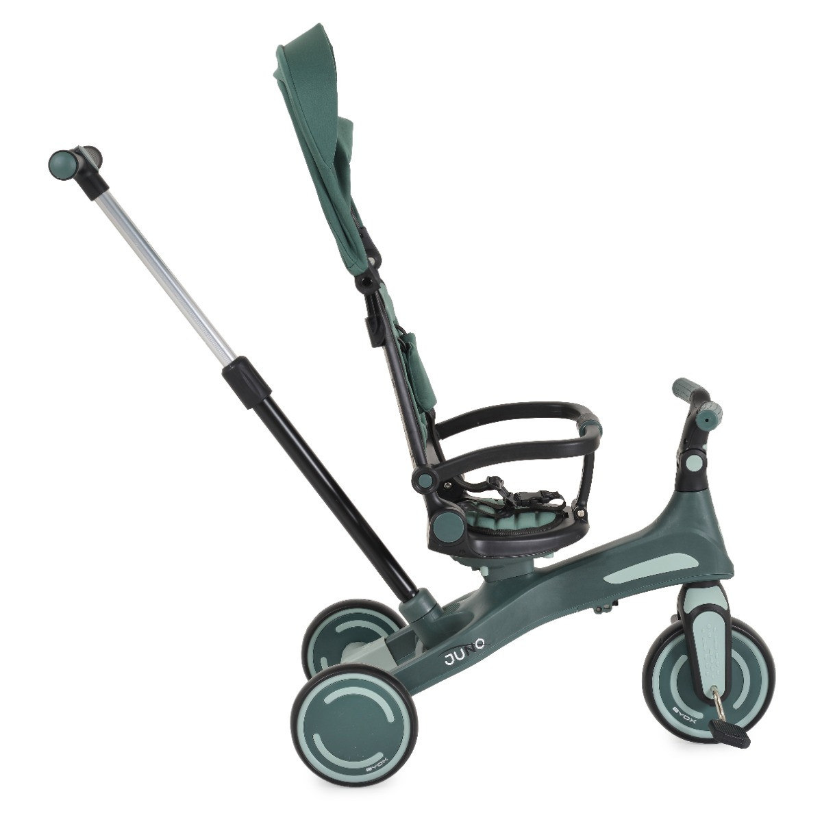 Byox Juno Green 1-5 jaar Driewieler met Duwstang