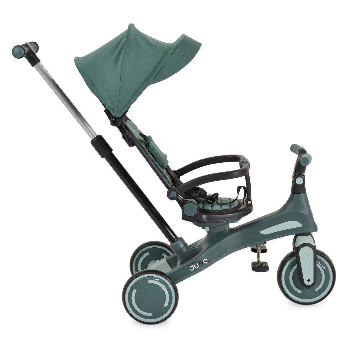 Byox Juno Green 1-5 jaar Driewieler met Duwstang