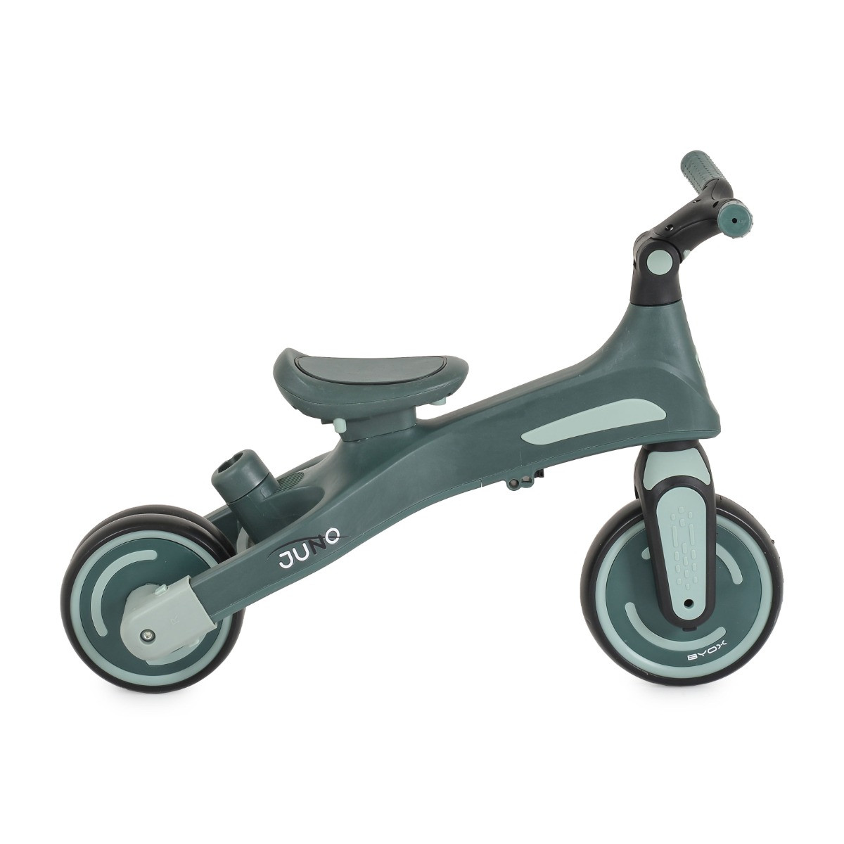Byox Juno Green 1-5 jaar Driewieler met Duwstang