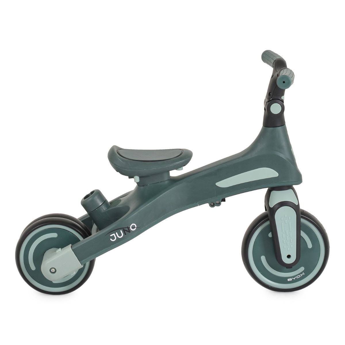 Byox Juno Green 1-5 jaar Driewieler met Duwstang