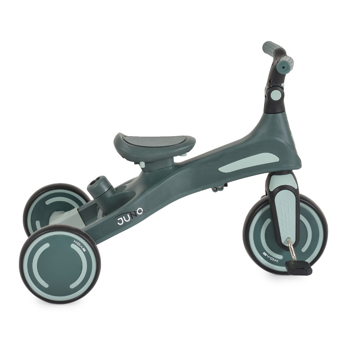 Byox Juno Green 1-5 jaar Driewieler met Duwstang