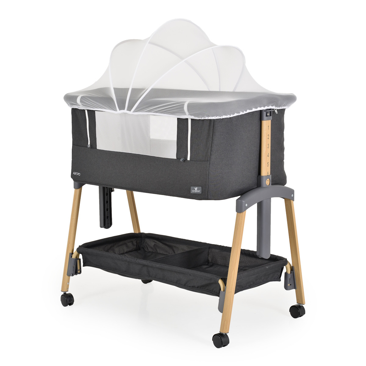 Cangaroo Adoro Black Wieg aan Bed