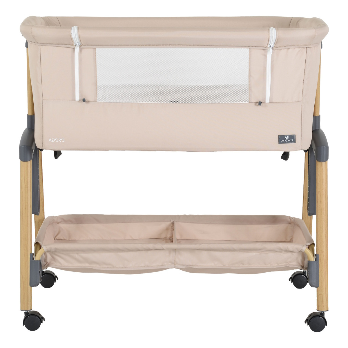 Cangaroo Adoro Kaki Wieg aan Bed