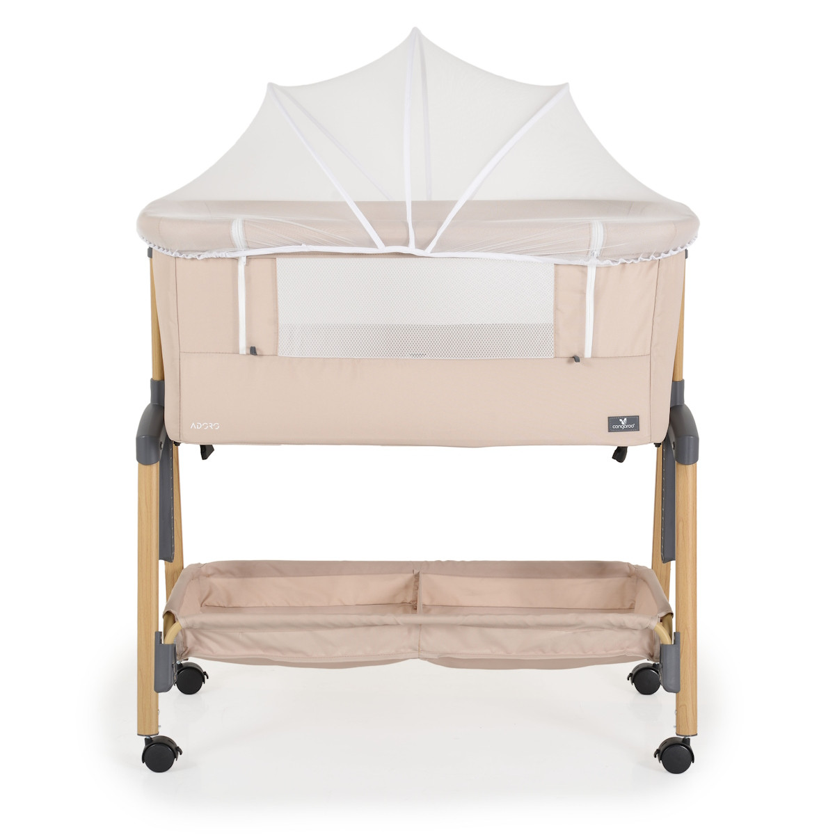 Cangaroo Adoro Kaki Wieg aan Bed