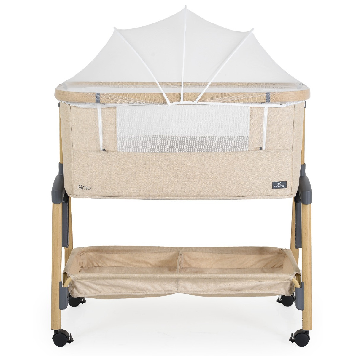 Cangaroo Amo Beige Wieg Aan Bed