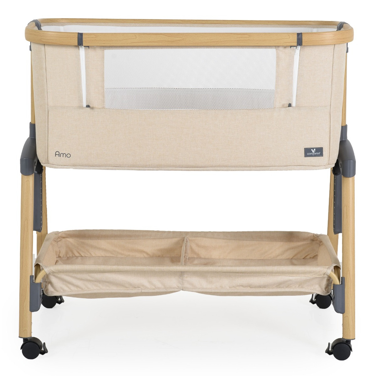 Cangaroo Amo Beige Wieg Aan Bed