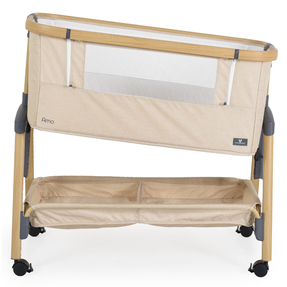 Cangaroo Amo Beige Wieg Aan Bed