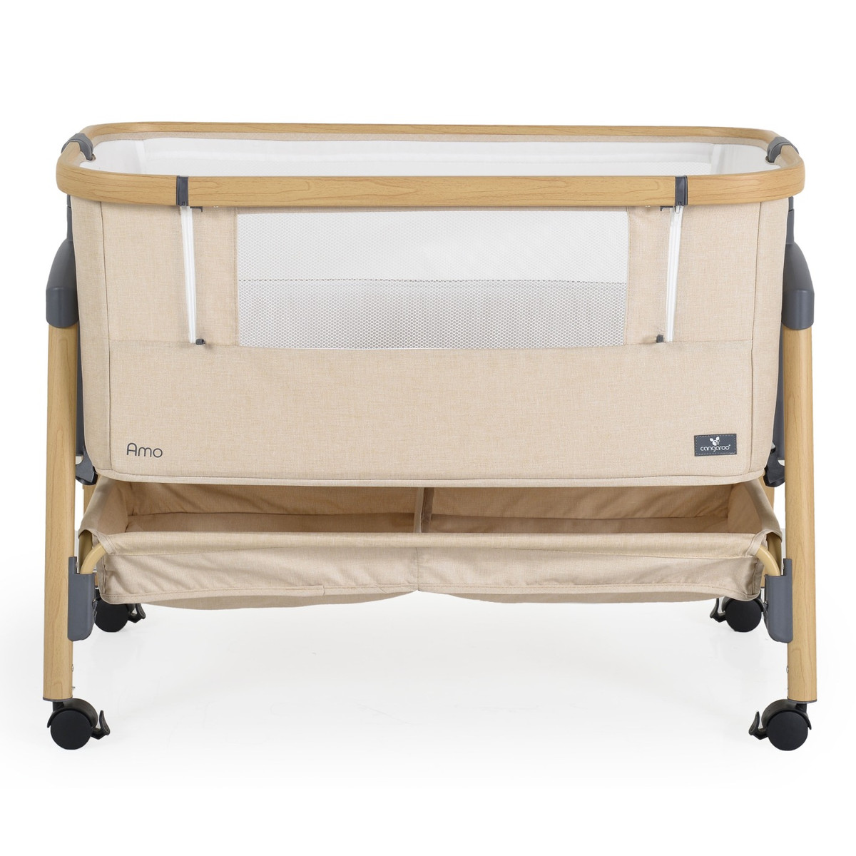 Cangaroo Amo Beige Wieg Aan Bed