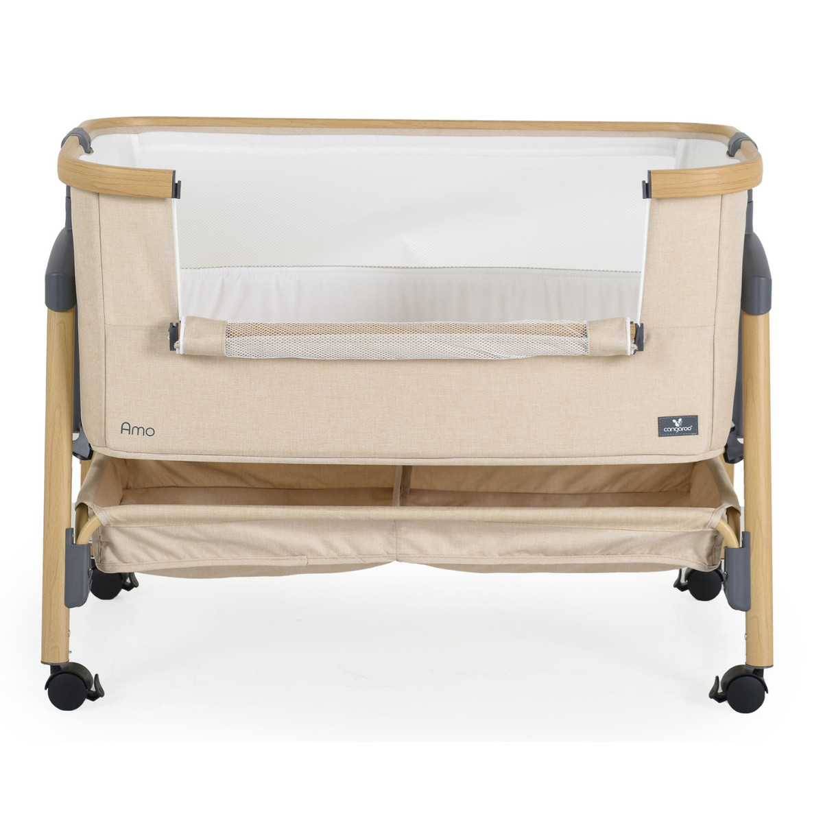 Cangaroo Amo Beige Wieg Aan Bed