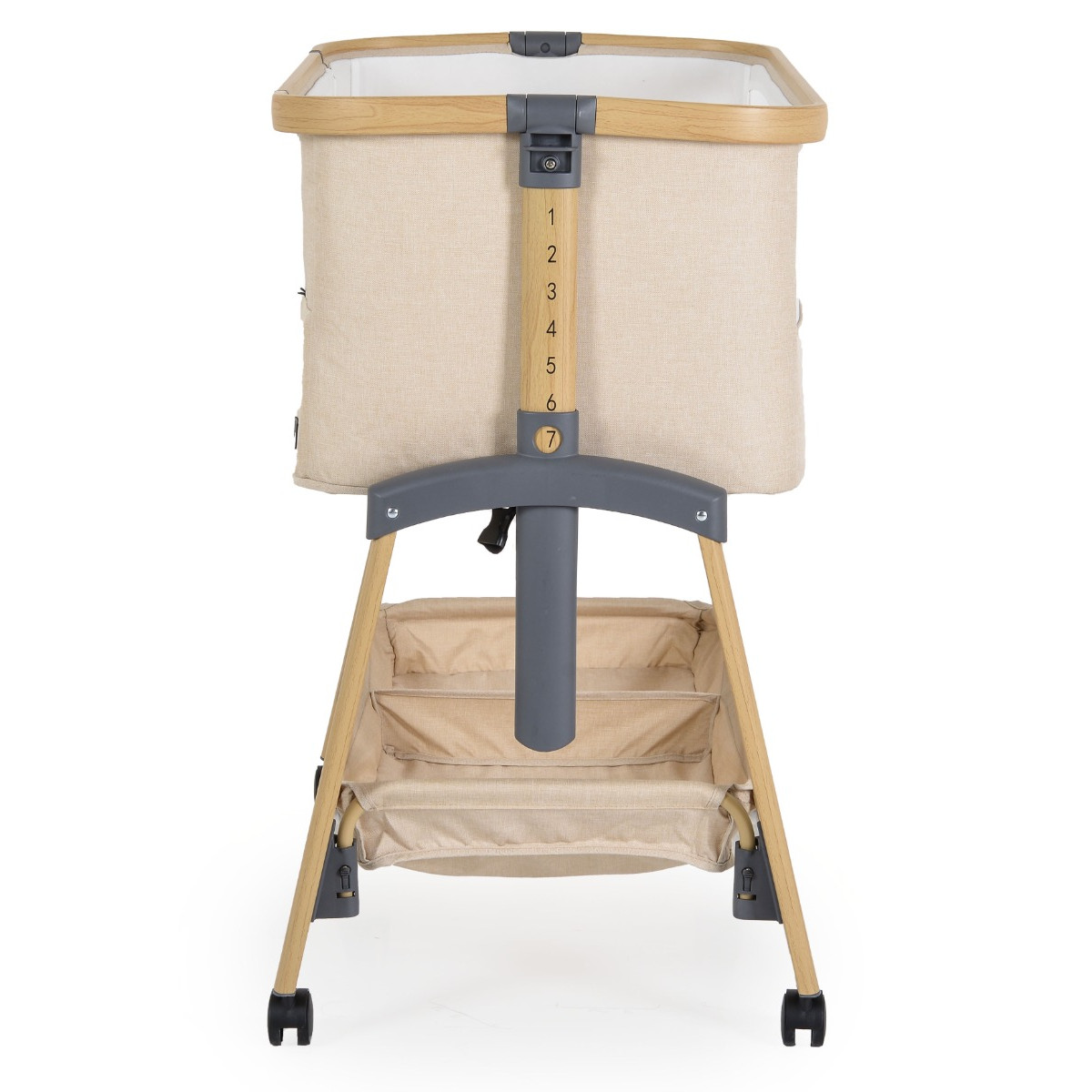 Cangaroo Amo Beige Wieg Aan Bed