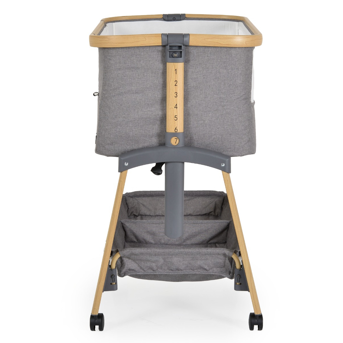 Cangaroo Amo Dark Grey Wieg Aan Bed