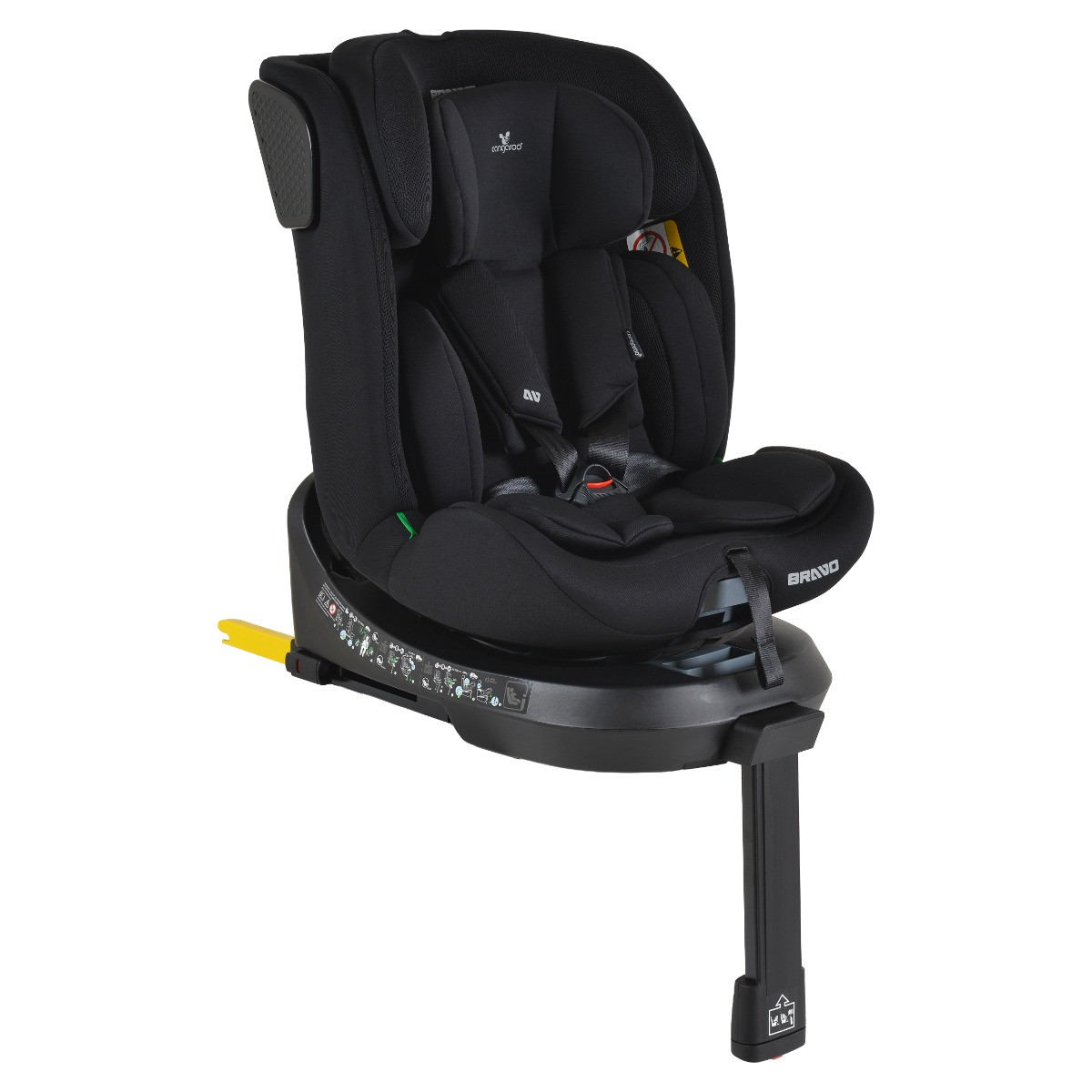 Weekendaanbieding: Cangaroo Bravo Black 40-150 cm 360° i-Size Autostoel