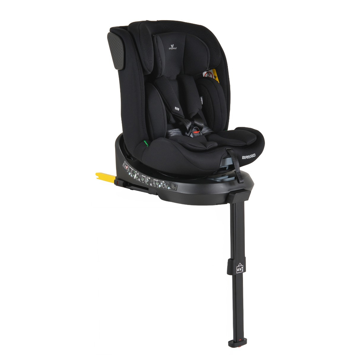 Weekendaanbieding: Cangaroo Bravo Black 40-150 cm 360° i-Size Autostoel