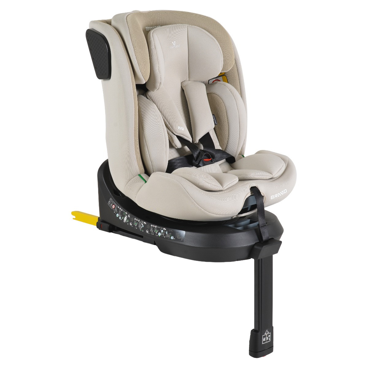 Weekendaanbieding: Cangaroo Bravo Vanilla Beige 40-150 cm 360° i-Size Autostoel