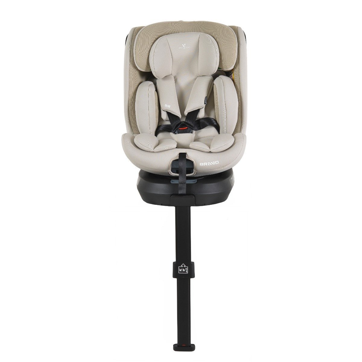 Weekendaanbieding: Cangaroo Bravo Vanilla Beige 40-150 cm 360° i-Size Autostoel