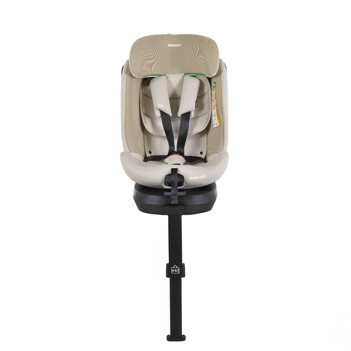 Weekendaanbieding: Cangaroo Bravo Vanilla Beige 40-150 cm 360° i-Size Autostoel
