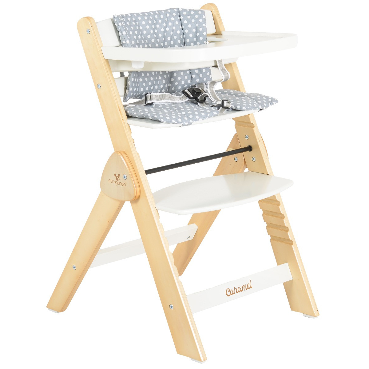 Cangaroo Caramel White 2-in-1 Meegroei Kinderstoel