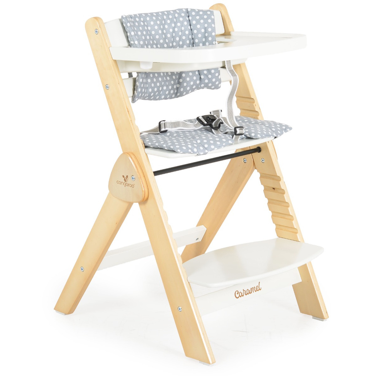 Cangaroo Caramel White 2-in-1 Meegroei Kinderstoel