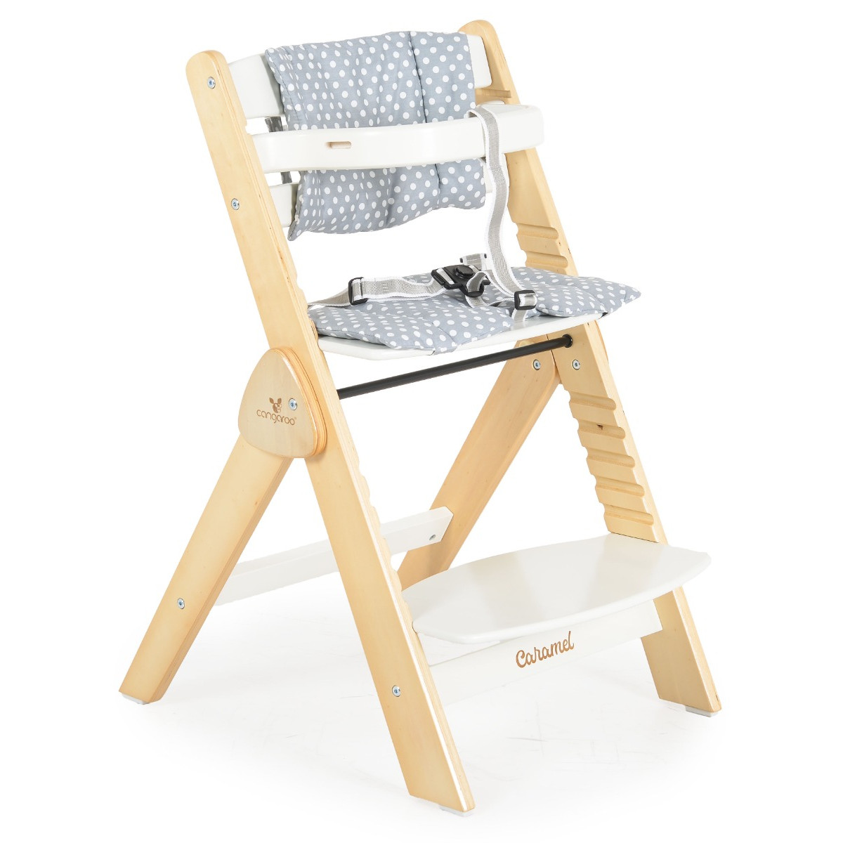 Cangaroo Caramel White 2-in-1 Meegroei Kinderstoel