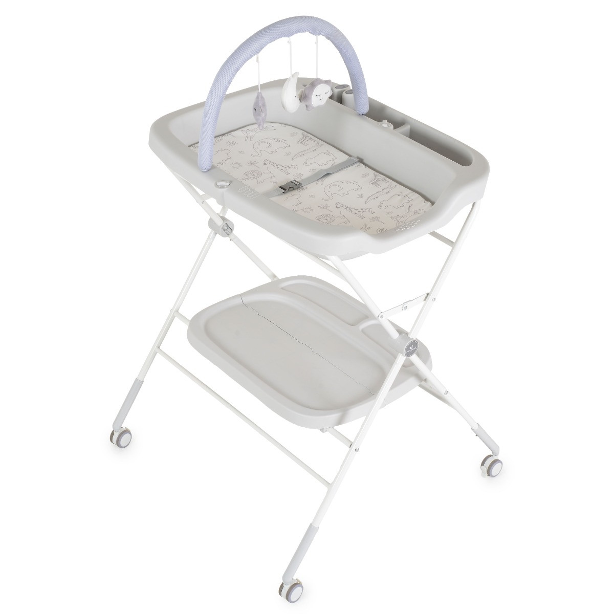 Cangaroo Croco Grey Multifunctionele Luiertafel