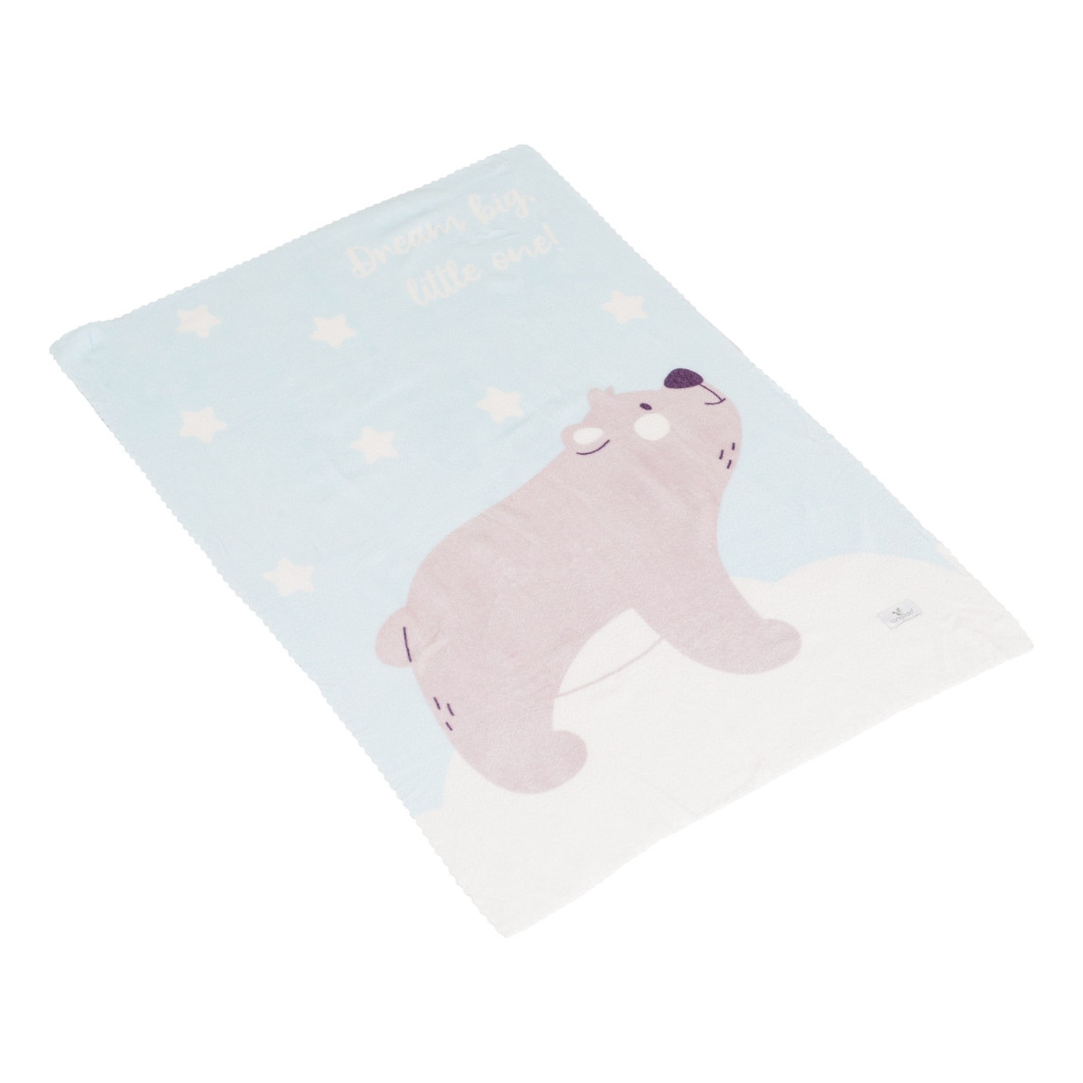 Cangaroo Dreamy Bear Blue 75 x 100 cm Wiegdeken