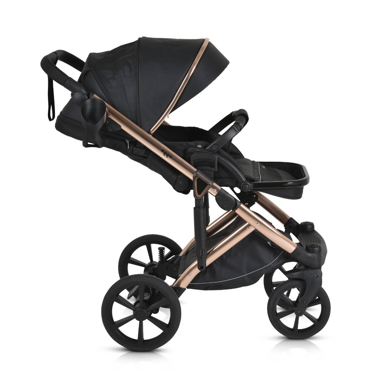 Cangaroo Eggo Caviar Black 3-in-1 Kinderwagen