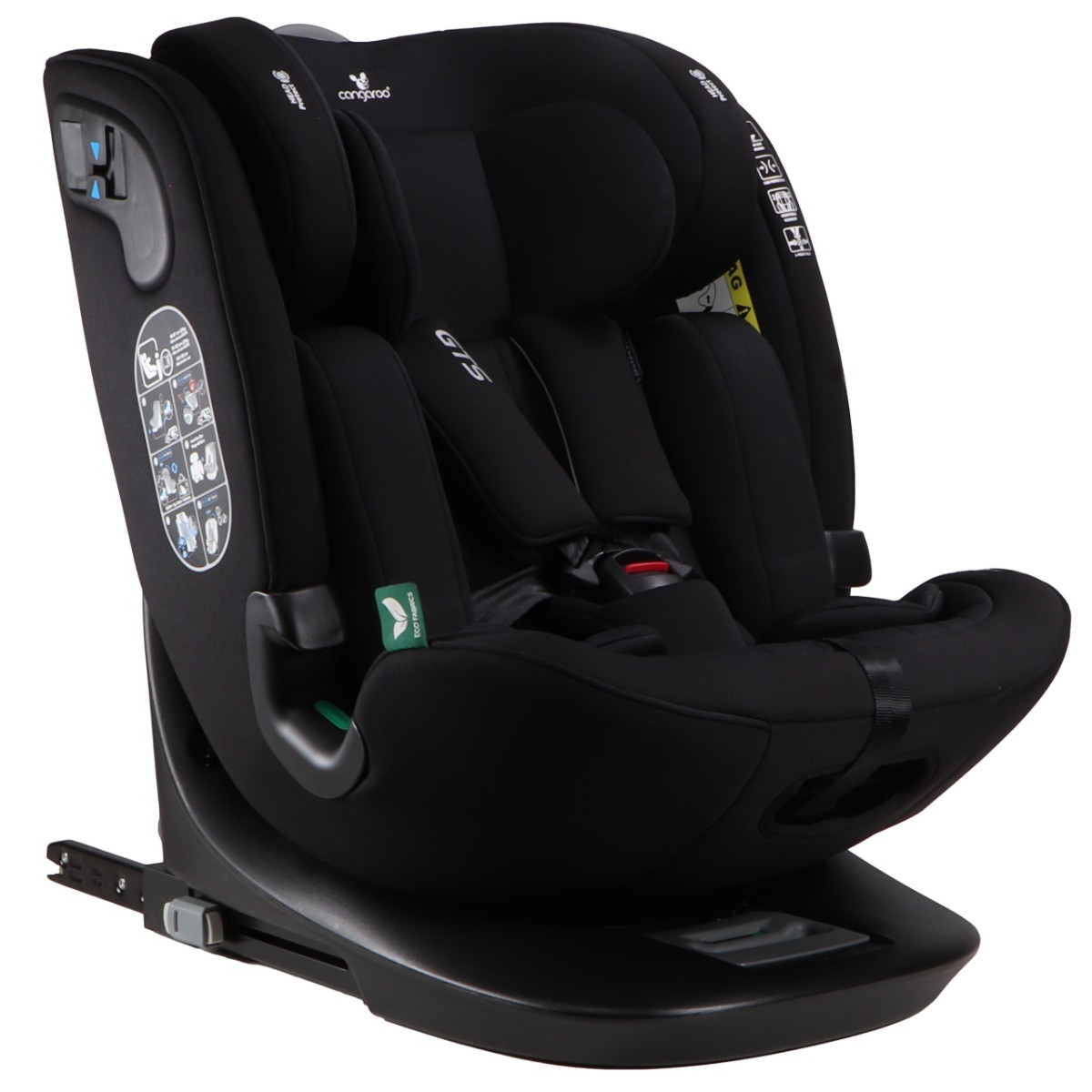 Cangaroo GTS Black Ink 40-150 cm 360° i-Size Autostoel