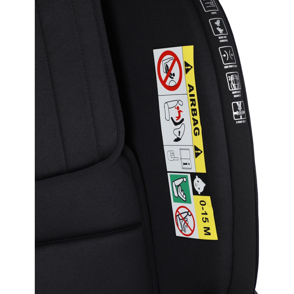 Cangaroo GTS Black Ink 40-150 cm 360° i-Size Autostoel