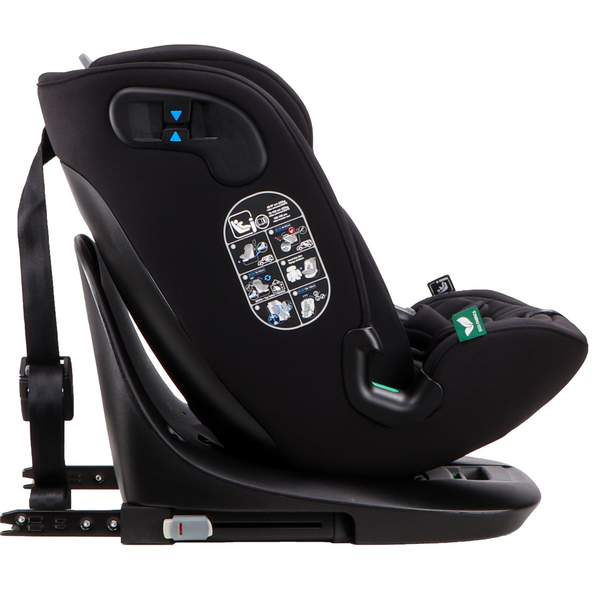 Cangaroo GTS Black Ink 40-150 cm 360° i-Size Autostoel