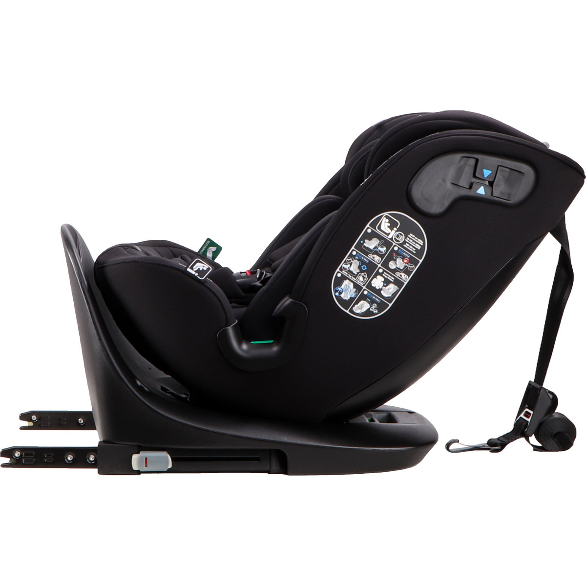 Cangaroo GTS Black Ink 40-150 cm 360° i-Size Autostoel