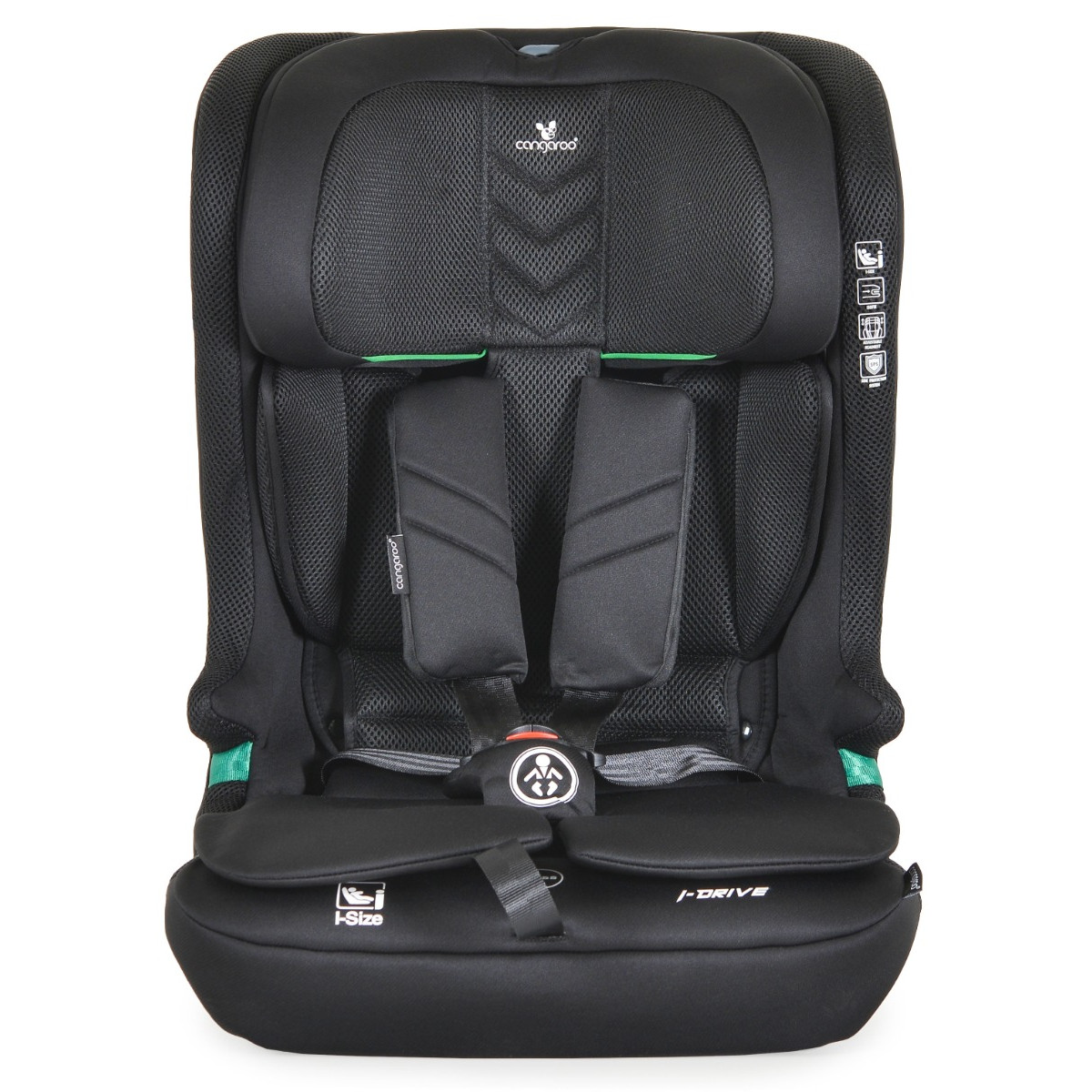 Cangaroo I-Drive Phantom Black 76-150 cm i-Size Autostoel