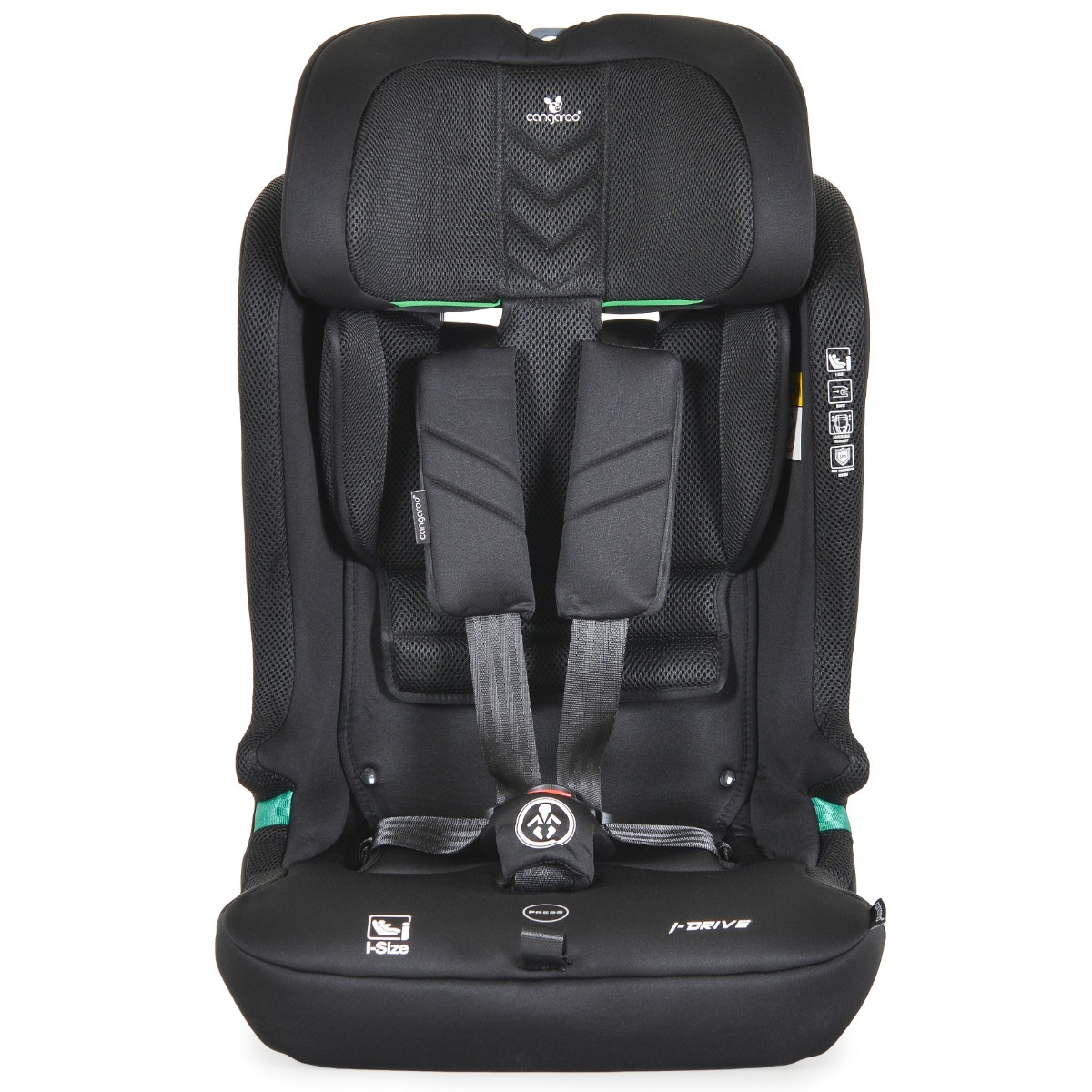 Cangaroo I-Drive Phantom Black 76-150 cm i-Size Autostoel