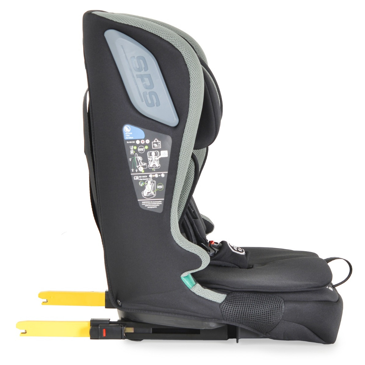 Cangaroo I-Drive Twill Green 76-150 cm i-Size Autostoel