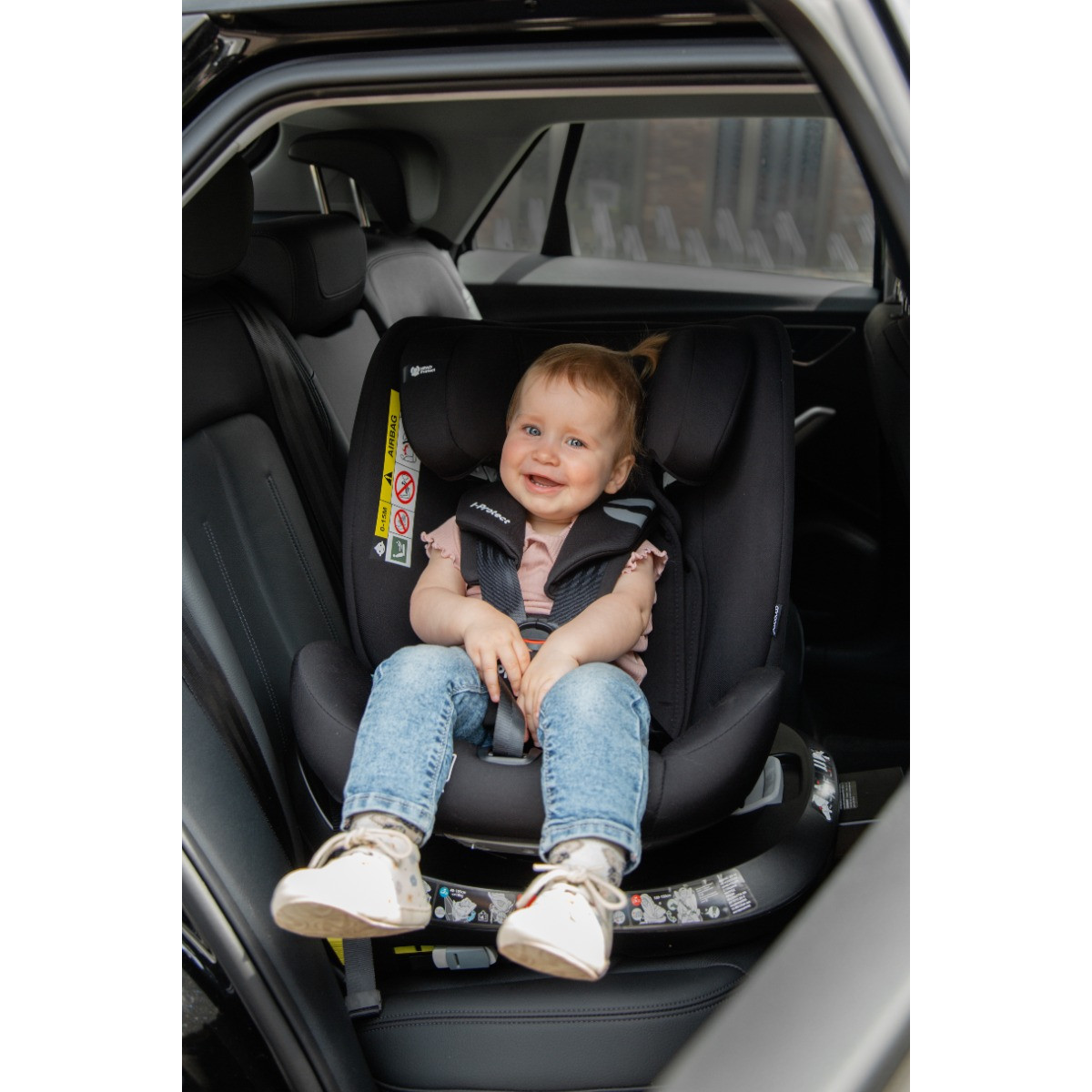 Cangaroo i-Protect Anthracite Black 40-150 cm 360° i-Size Autostoel