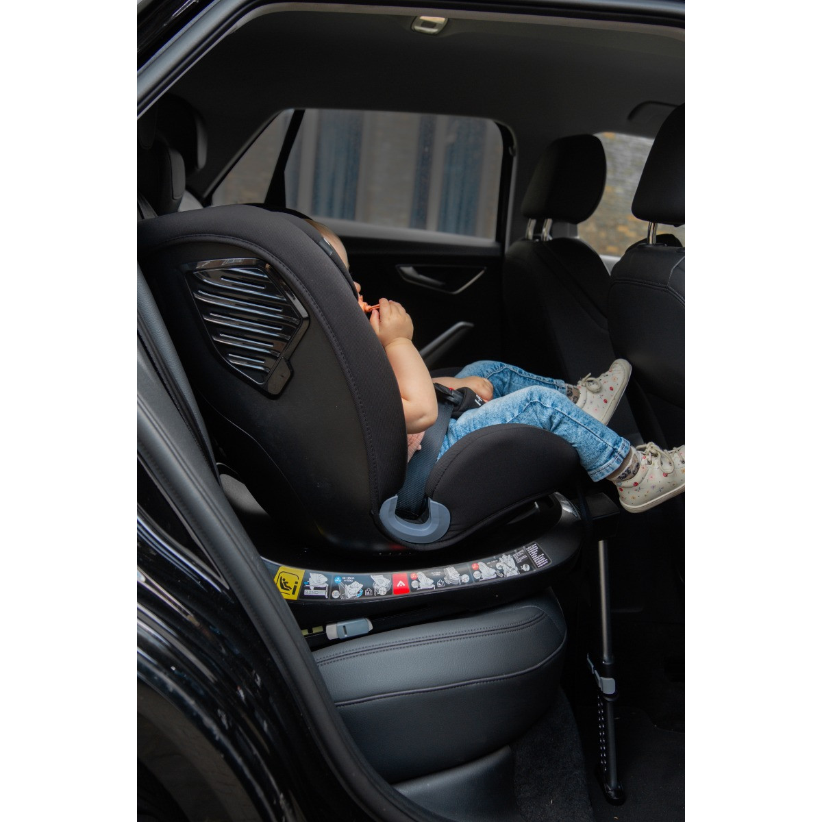 Cangaroo i-Protect Anthracite Black 40-150 cm 360° i-Size Autostoel