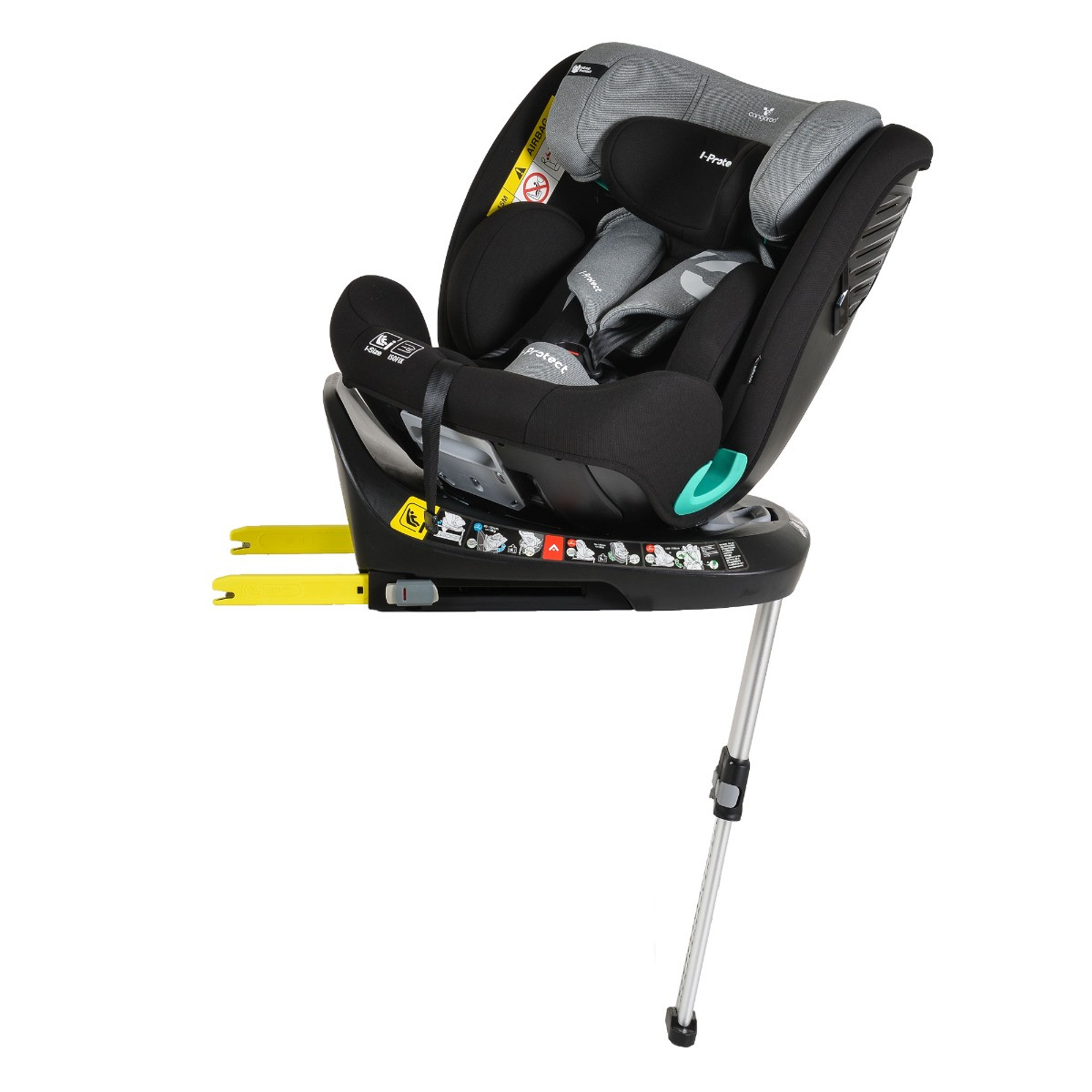 Cangaroo i-Protect Steel Grey 40-150 cm 360° i-Size Autostoel
