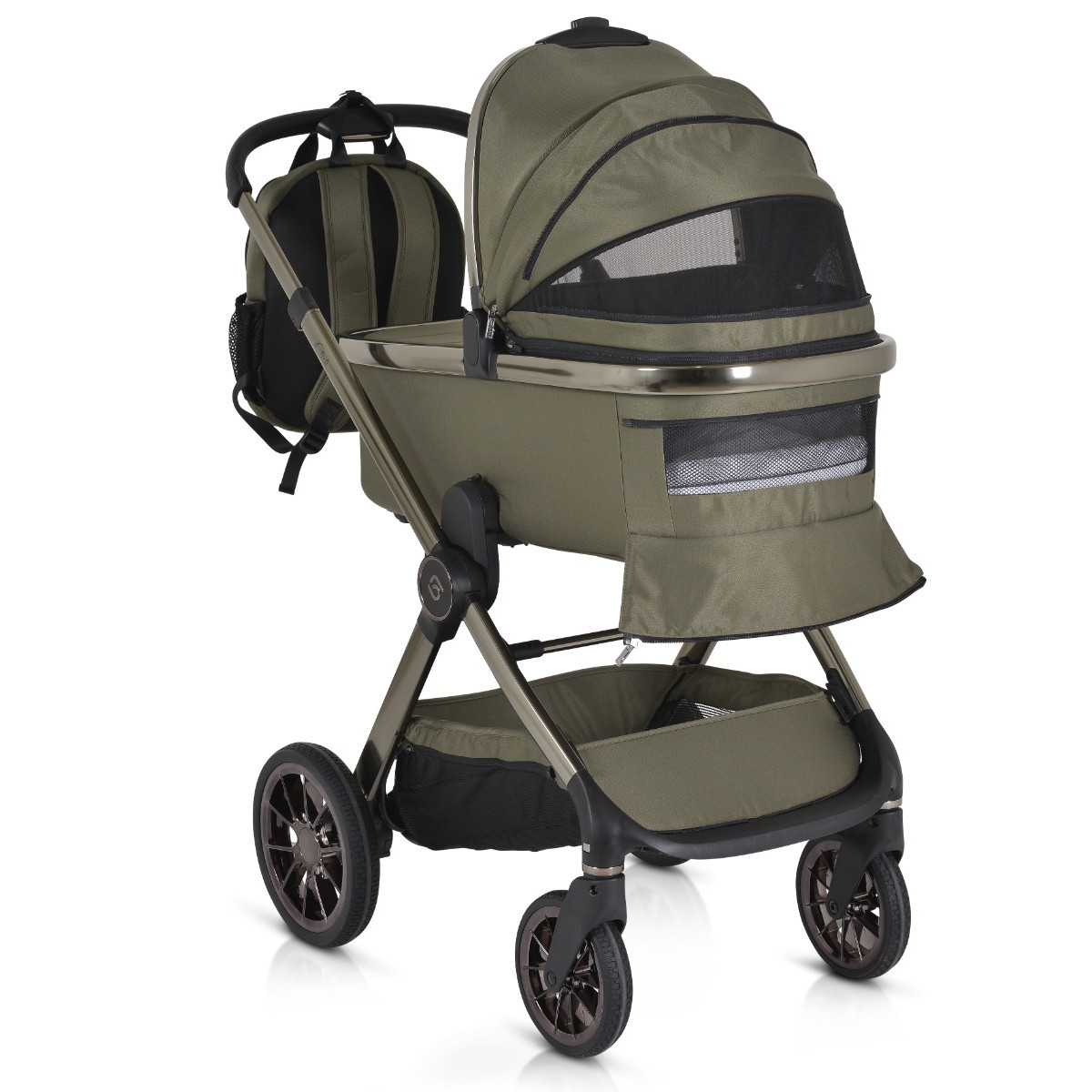 Cangaroo iClick Green 3-in-1 Kinderwagen Incl. Autostoel