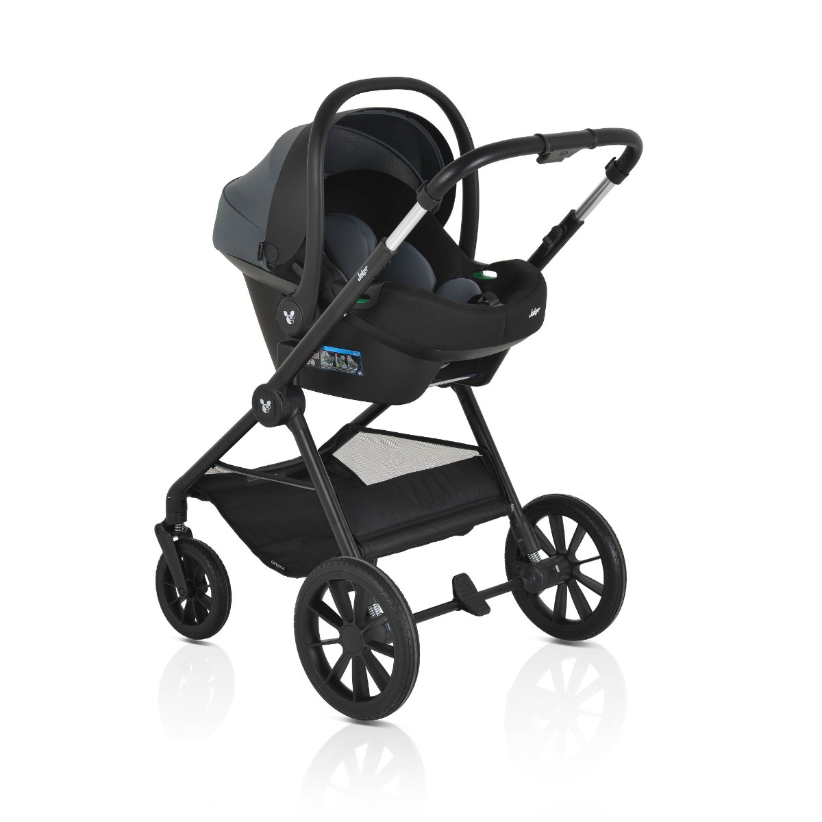 Cangaroo Joker Mineral Grey 3-in-1 Kinderwagen incl. Autostoel