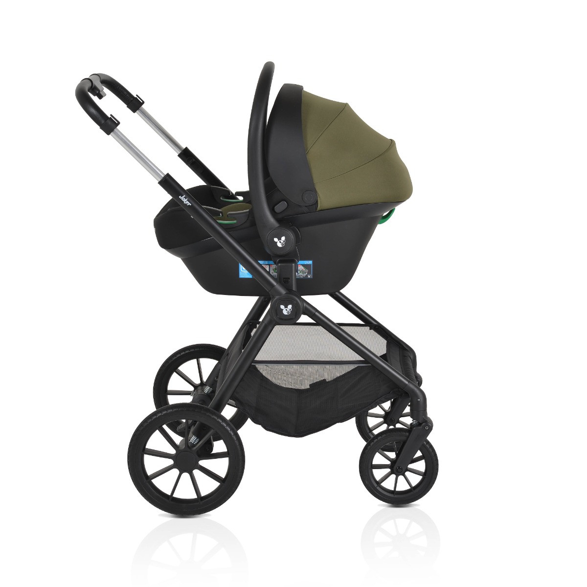 Cangaroo Joker Olive Green 3-in-1 Kinderwagen incl. Autostoel