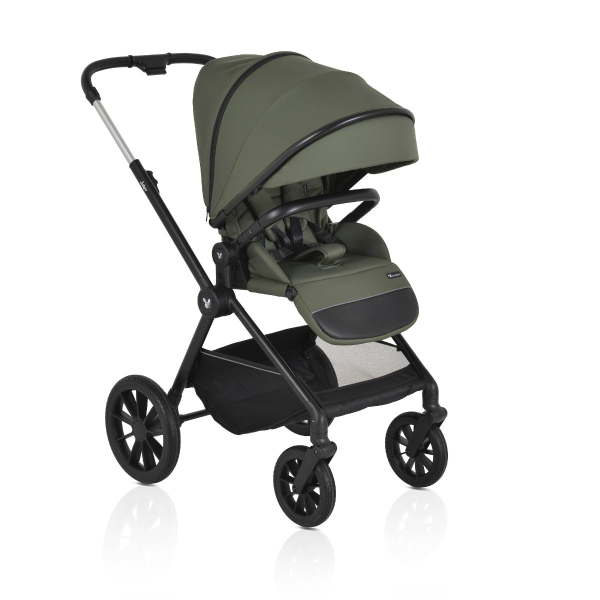 Cangaroo Joker Olive Green 3-in-1 Kinderwagen incl. Autostoel