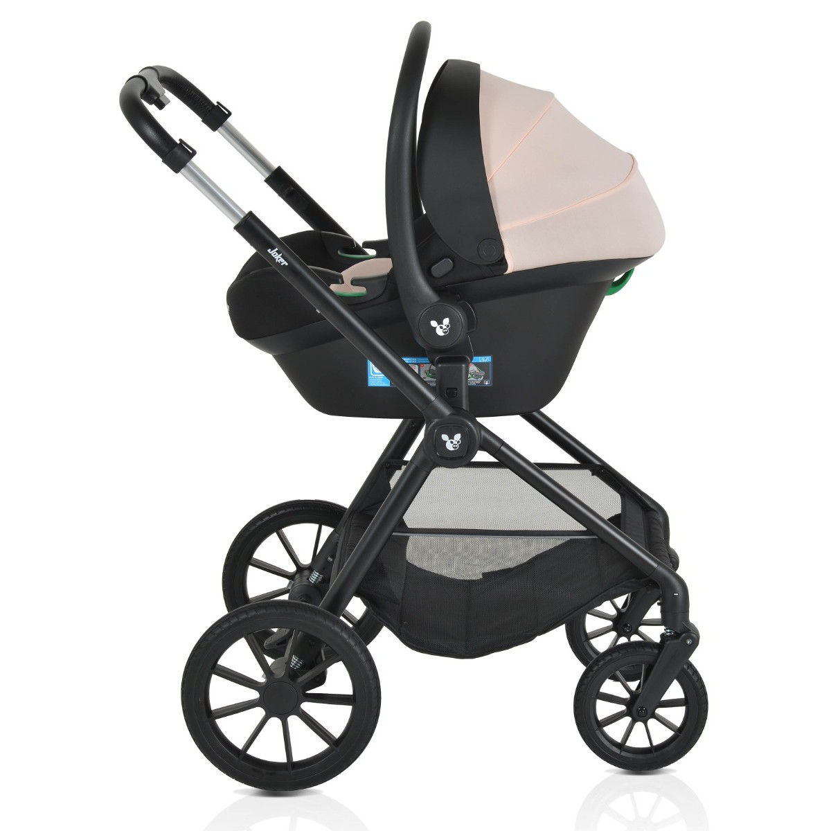 Cangaroo Joker Rose Cloud 3-in-1 Kinderwagen incl. Autostoel