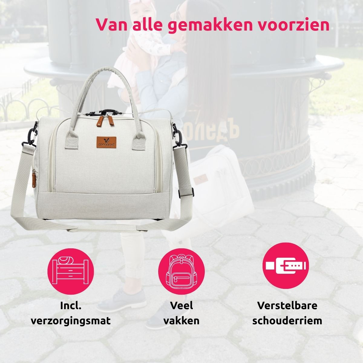 Cangaroo Jossie Beige Luiertas