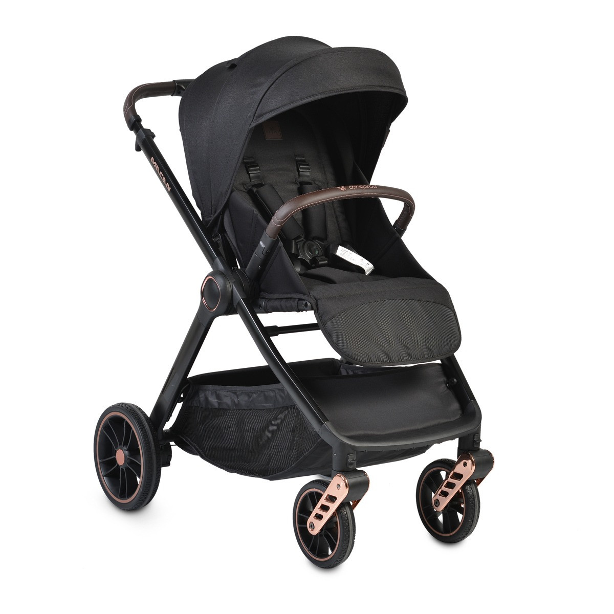 Cangaroo Macan Black 3-in-1 Kinderwagen Incl. i-Size Autostoel