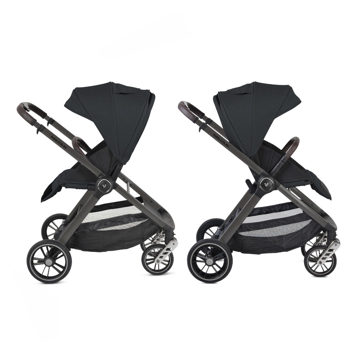 Cangaroo Macan Black 3-in-1 Kinderwagen Incl. i-Size Autostoel