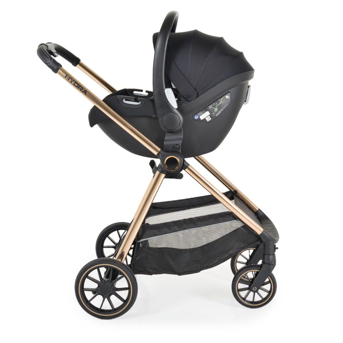 Cangaroo Macan Black 3-in-1 Kinderwagen Incl. i-Size Autostoel