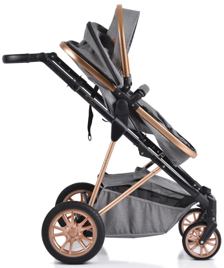 Cangaroo Midas Grey 3-in-1 Combi Kinderwagen incl. i-Size Autostoel